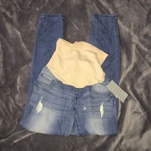 Maternity Skinny Jeans Indigo Blue XS